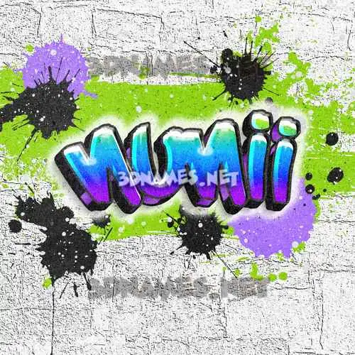 nunii in Graffiti Grunge style - 3D name wallpaper nunii in Graffiti Grunge style - 3D name wallpaper