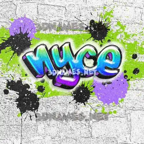 nyce in Graffiti Grunge style - 3D name wallpaper nyce in Graffiti Grunge style - 3D name wallpaper