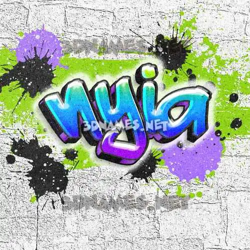 nyia in Graffiti Grunge style - 3D name wallpaper nyia in Graffiti Grunge style - 3D name wallpaper