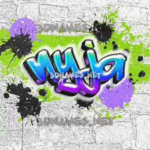 nyja in Graffiti Grunge style - 3D name wallpaper nyja in Graffiti Grunge style - 3D name wallpaper