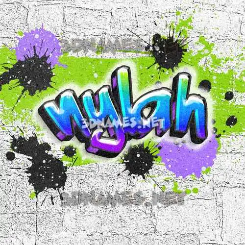 nylah in Graffiti Grunge style - 3D name wallpaper nylah in Graffiti Grunge style - 3D name wallpaper