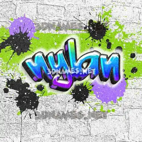 nylan in Graffiti Grunge style - 3D name wallpaper nylan in Graffiti Grunge style - 3D name wallpaper