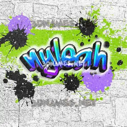nyleah in Graffiti Grunge style - 3D name wallpaper nyleah in Graffiti Grunge style - 3D name wallpaper