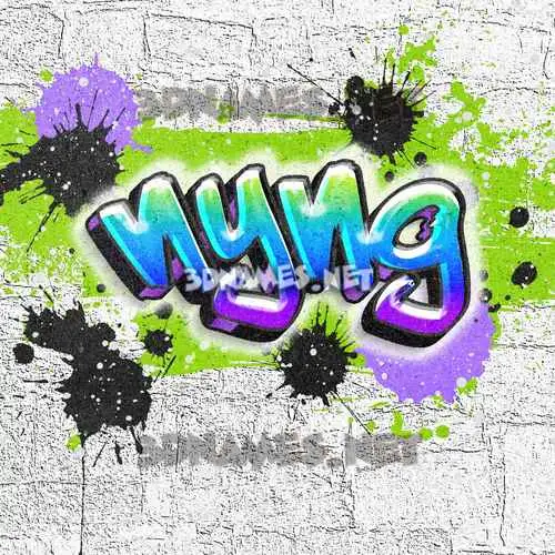 nyng in Graffiti Grunge style - 3D name wallpaper nyng in Graffiti Grunge style - 3D name wallpaper