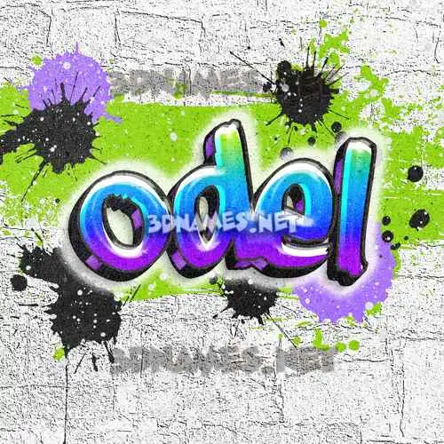 odel in Graffiti Grunge style - 3D name wallpaper odel in Graffiti Grunge style - 3D name wallpaper