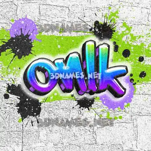 onlk in Graffiti Grunge style - 3D name wallpaper