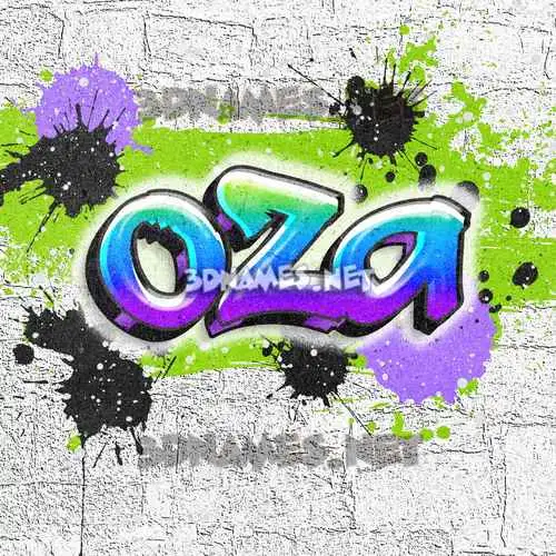 oza in Graffiti Grunge style - 3D name wallpaper oza in Graffiti Grunge style - 3D name wallpaper