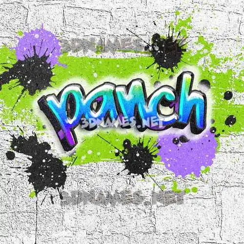 panch in Graffiti Grunge style - 3D name wallpaper panch in Graffiti Grunge style - 3D name wallpaper