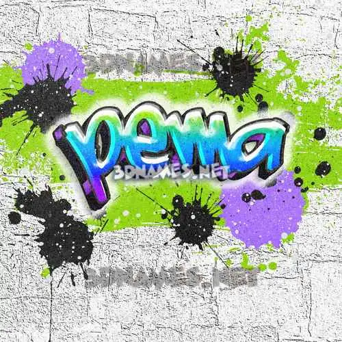pema in Graffiti Grunge style - 3D name wallpaper pema in Graffiti Grunge style - 3D name wallpaper