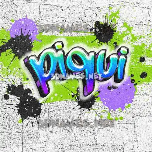 piqui in Graffiti Grunge style - 3D name wallpaper piqui in Graffiti Grunge style - 3D name wallpaper