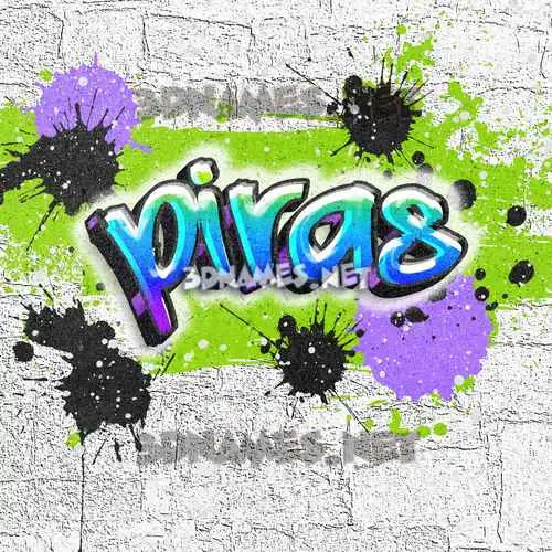 piras in Graffiti Grunge style - 3D name wallpaper piras in Graffiti Grunge style - 3D name wallpaper