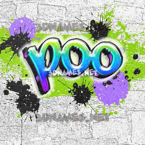 41 3D Names for "poo"