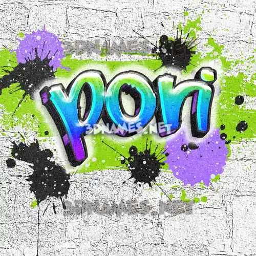 pori in Graffiti Grunge style - 3D name wallpaper pori in Graffiti Grunge style - 3D name wallpaper