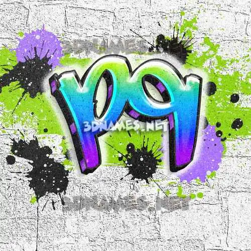 pq in Graffiti Grunge style - 3D name wallpaper pq in Graffiti Grunge style - 3D name wallpaper