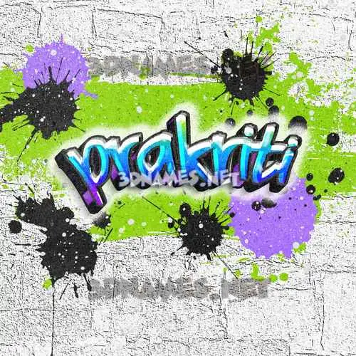 prakriti in Graffiti Grunge style - 3D name wallpaper prakriti in Graffiti Grunge style - 3D name wallpaper