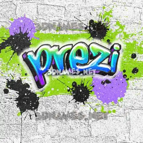 prezi in Graffiti Grunge style - 3D name wallpaper prezi in Graffiti Grunge style - 3D name wallpaper