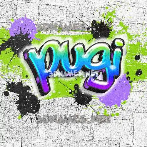 pugi in Graffiti Grunge style - 3D name wallpaper pugi in Graffiti Grunge style - 3D name wallpaper