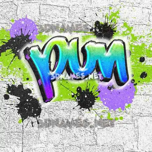pun in Graffiti Grunge style - 3D name wallpaper pun in Graffiti Grunge style - 3D name wallpaper