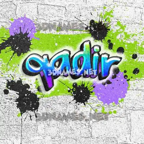 qadir in Graffiti Grunge style - 3D name wallpaper qadir in Graffiti Grunge style - 3D name wallpaper