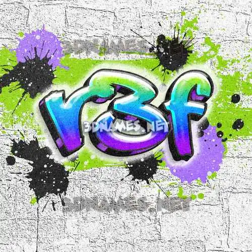 r3f in Graffiti Grunge style - 3D name wallpaper r3f in Graffiti Grunge style - 3D name wallpaper