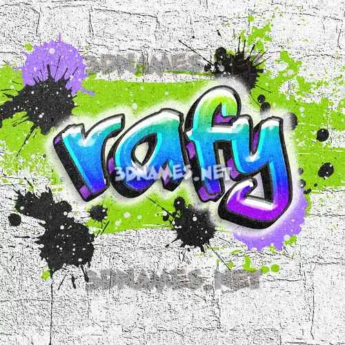 rafy in Graffiti Grunge style - 3D name wallpaper rafy in Graffiti Grunge style - 3D name wallpaper