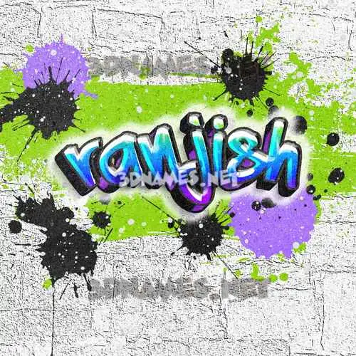 ranjish in Graffiti Grunge style - 3D name wallpaper ranjish in Graffiti Grunge style - 3D name wallpaper