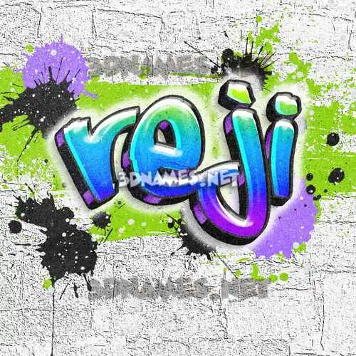 reji in Graffiti Grunge style - 3D name wallpaper