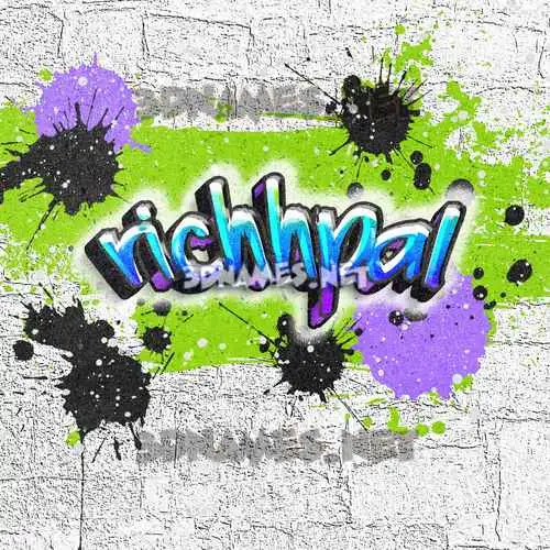 richhpal in Graffiti Grunge style - 3D name wallpaper