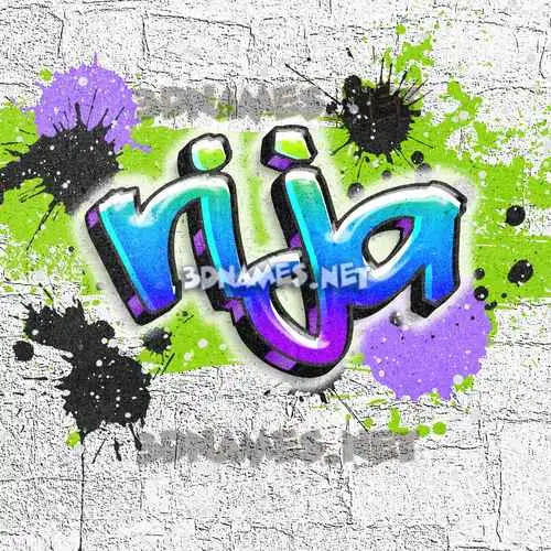 rija in Graffiti Grunge style - 3D name wallpaper rija in Graffiti Grunge style - 3D name wallpaper