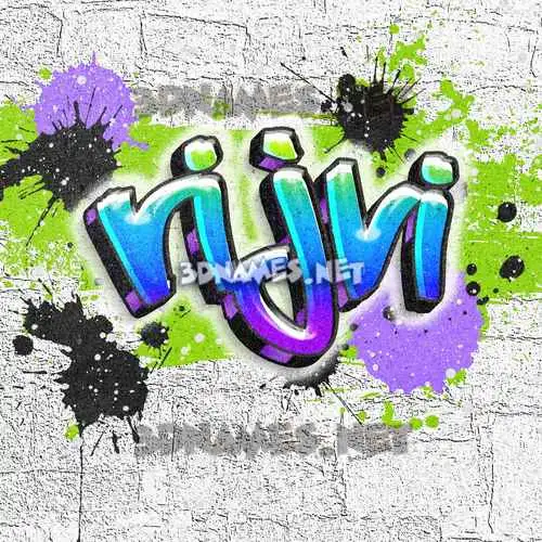 rijvi in Graffiti Grunge style - 3D name wallpaper rijvi in Graffiti Grunge style - 3D name wallpaper