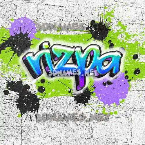 rizpa in Graffiti Grunge style - 3D name wallpaper rizpa in Graffiti Grunge style - 3D name wallpaper