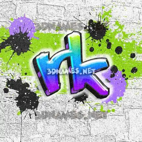 rk in Graffiti Grunge style - 3D name wallpaper rk in Graffiti Grunge style - 3D name wallpaper