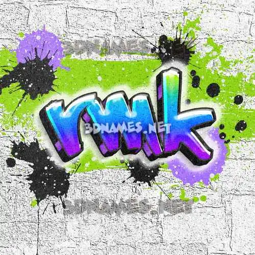 rmk in Graffiti Grunge style - 3D name wallpaper rmk in Graffiti Grunge style - 3D name wallpaper
