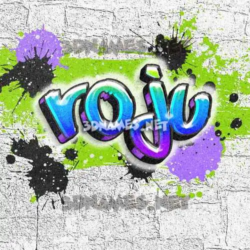 roju in Graffiti Grunge style - 3D name wallpaper roju in Graffiti Grunge style - 3D name wallpaper