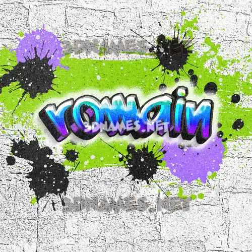 romain in Graffiti Grunge style - 3D name wallpaper romain in Graffiti Grunge style - 3D name wallpaper