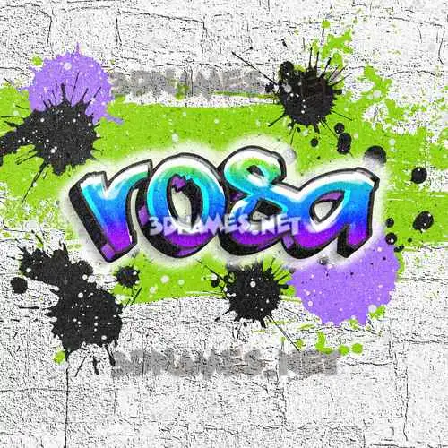 rosa in Graffiti Grunge style - 3D name wallpaper rosa in Graffiti Grunge style - 3D name wallpaper