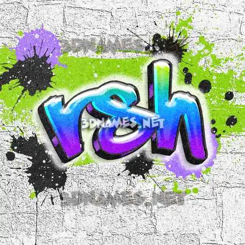 rsh in Graffiti Grunge style - 3D name wallpaper rsh in Graffiti Grunge style - 3D name wallpaper