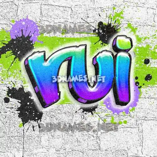rui in Graffiti Grunge style - 3D name wallpaper rui in Graffiti Grunge style - 3D name wallpaper