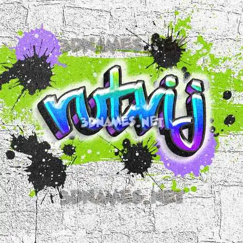 rutvij in Graffiti Grunge style - 3D name wallpaper rutvij in Graffiti Grunge style - 3D name wallpaper