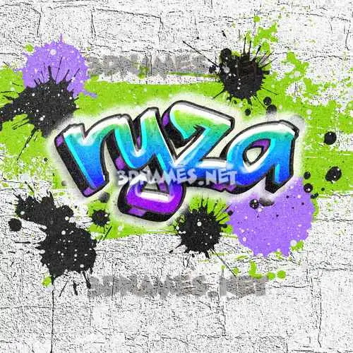 ryza in Graffiti Grunge style - 3D name wallpaper ryza in Graffiti Grunge style - 3D name wallpaper