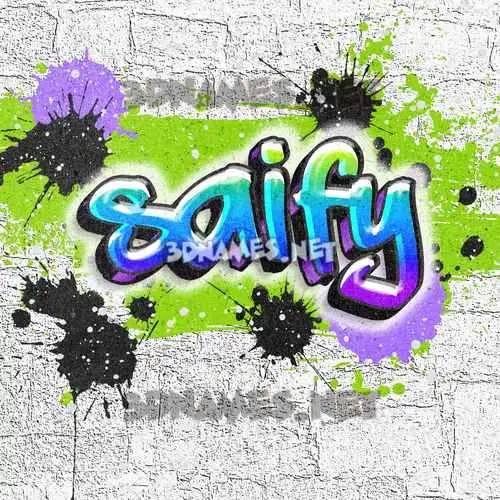 saify in Graffiti Grunge style - 3D name wallpaper saify in Graffiti Grunge style - 3D name wallpaper