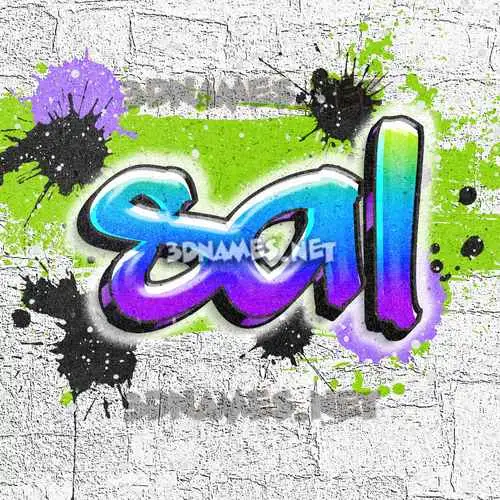 sal in Graffiti Grunge style - 3D name wallpaper sal in Graffiti Grunge style - 3D name wallpaper