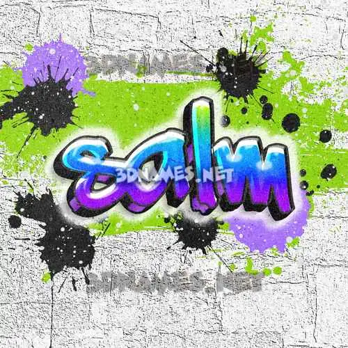 salm in Graffiti Grunge style - 3D name wallpaper salm in Graffiti Grunge style - 3D name wallpaper