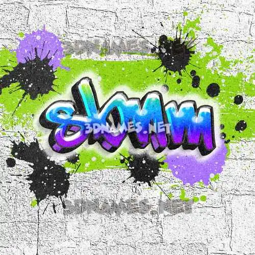 sbnm in Graffiti Grunge style - 3D name wallpaper