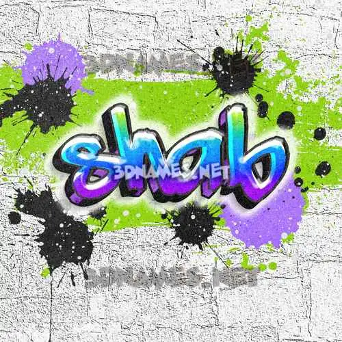 shab in Graffiti Grunge style - 3D name wallpaper shab in Graffiti Grunge style - 3D name wallpaper