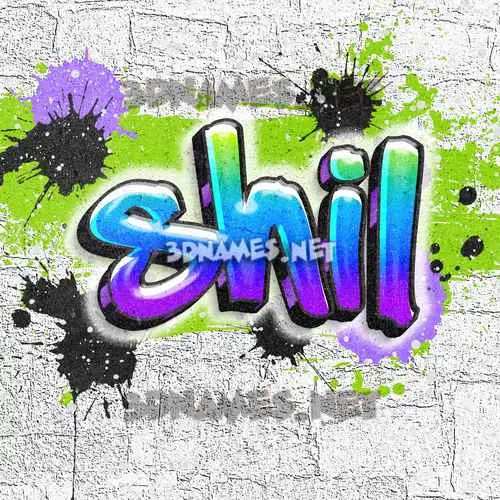 shil in Graffiti Grunge style - 3D name wallpaper shil in Graffiti Grunge style - 3D name wallpaper