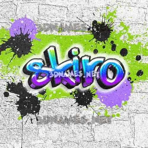 skiro in Graffiti Grunge style - 3D name wallpaper skiro in Graffiti Grunge style - 3D name wallpaper