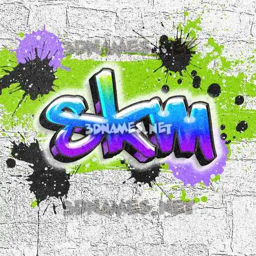 skm in Graffiti Grunge style - 3D name wallpaper skm in Graffiti Grunge style - 3D name wallpaper