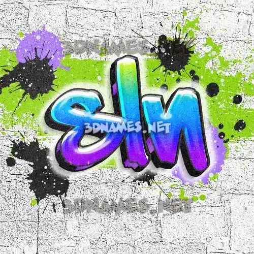sln in Graffiti Grunge style - 3D name wallpaper sln in Graffiti Grunge style - 3D name wallpaper