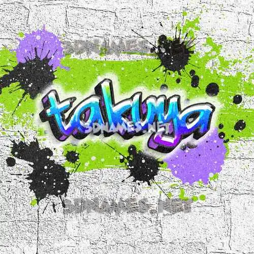 takuya in Graffiti Grunge style - 3D name wallpaper takuya in Graffiti Grunge style - 3D name wallpaper